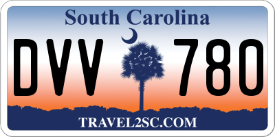SC license plate DVV780