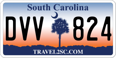 SC license plate DVV824