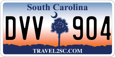 SC license plate DVV904
