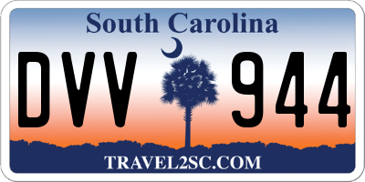 SC license plate DVV944