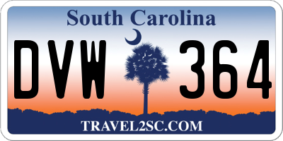 SC license plate DVW364