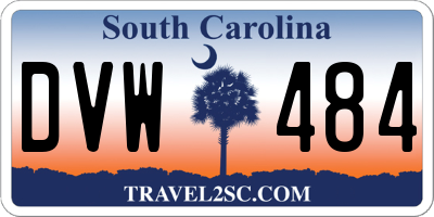 SC license plate DVW484