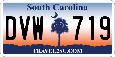 SC license plate DVW719
