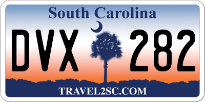 SC license plate DVX282