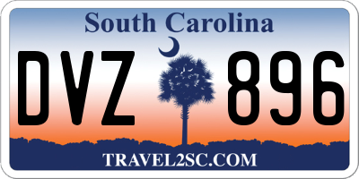 SC license plate DVZ896
