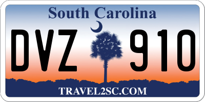 SC license plate DVZ910