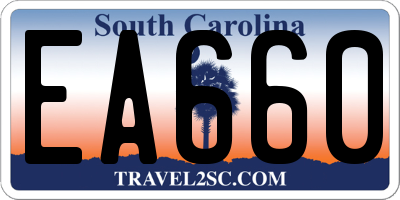 SC license plate EA660