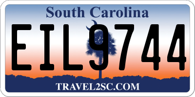 SC license plate EIL9744