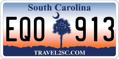 SC license plate EQO913