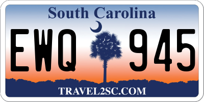 SC license plate EWQ945