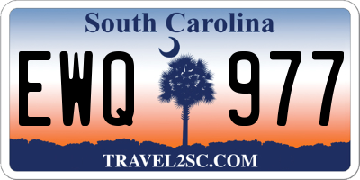 SC license plate EWQ977