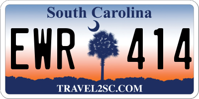 SC license plate EWR414