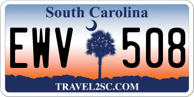 SC license plate EWV508