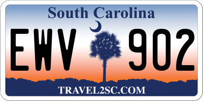 SC license plate EWV902
