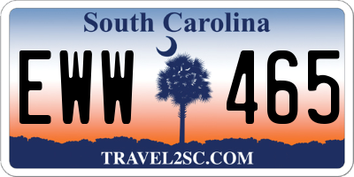 SC license plate EWW465