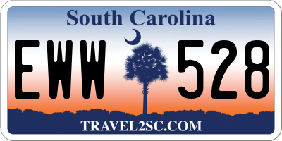 SC license plate EWW528