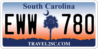 SC license plate EWW780