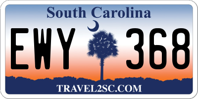 SC license plate EWY368