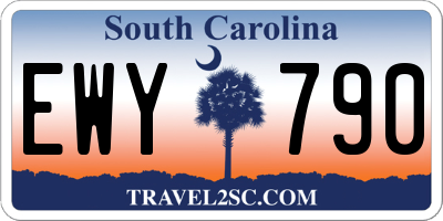 SC license plate EWY790