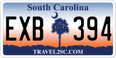 SC license plate EXB394