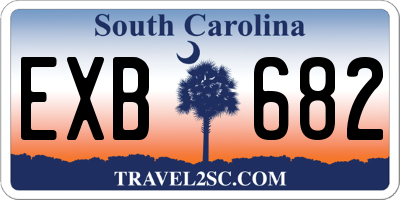 SC license plate EXB682