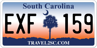SC license plate EXF159