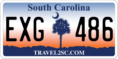 SC license plate EXG486