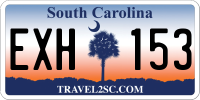 SC license plate EXH153