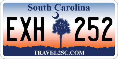 SC license plate EXH252