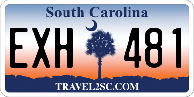 SC license plate EXH481