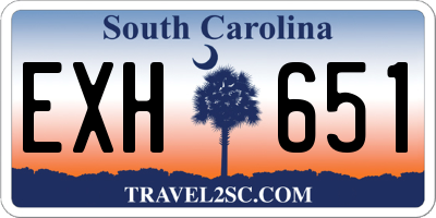 SC license plate EXH651