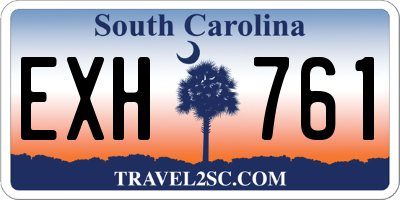 SC license plate EXH761