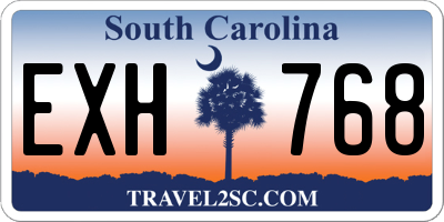 SC license plate EXH768