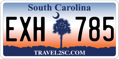 SC license plate EXH785