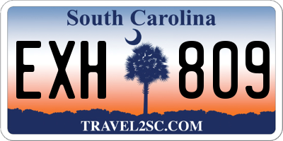 SC license plate EXH809