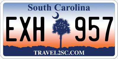 SC license plate EXH957