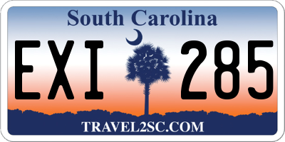 SC license plate EXI285