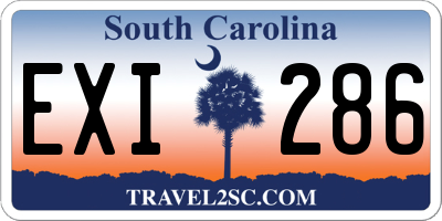 SC license plate EXI286