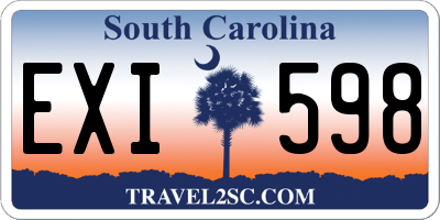 SC license plate EXI598