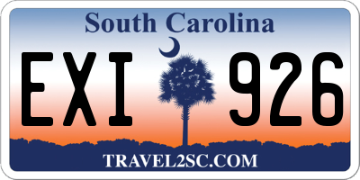 SC license plate EXI926