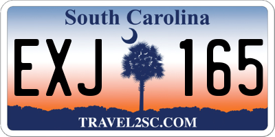 SC license plate EXJ165