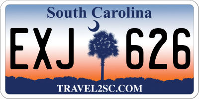 SC license plate EXJ626