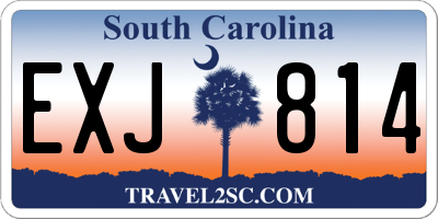 SC license plate EXJ814