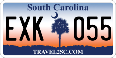 SC license plate EXK055