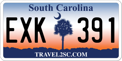 SC license plate EXK391