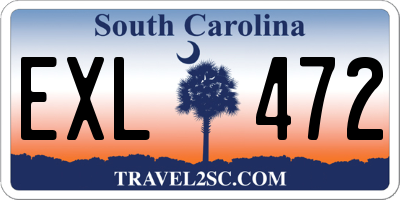 SC license plate EXL472