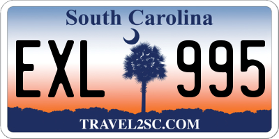 SC license plate EXL995
