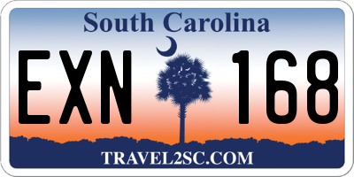 SC license plate EXN168