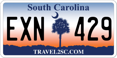 SC license plate EXN429