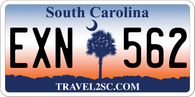 SC license plate EXN562